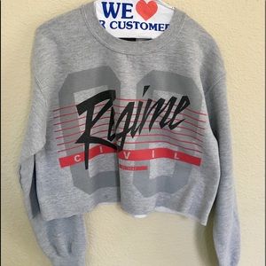 Grey Regime Civil cropped sweater